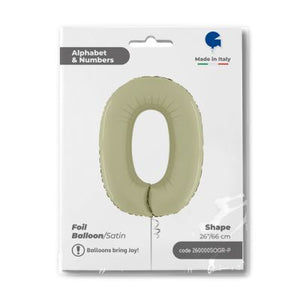 Mid Size Number Olive Green - Inflated