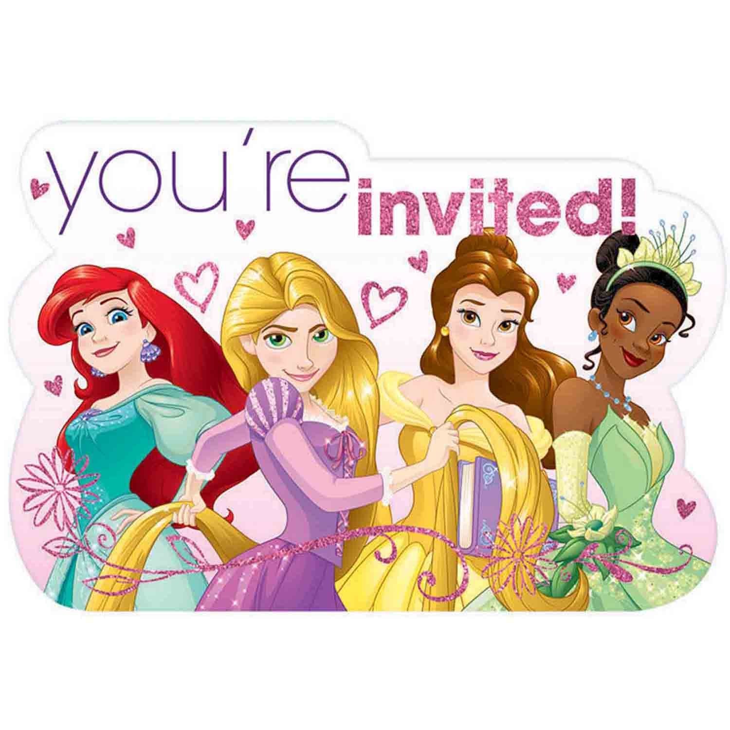 Disney Princess Postcard Invites