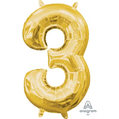 Anagram Air Filled Numbers 40cm - Gold