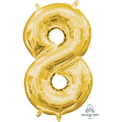 Anagram Air Filled Numbers 40cm - Gold