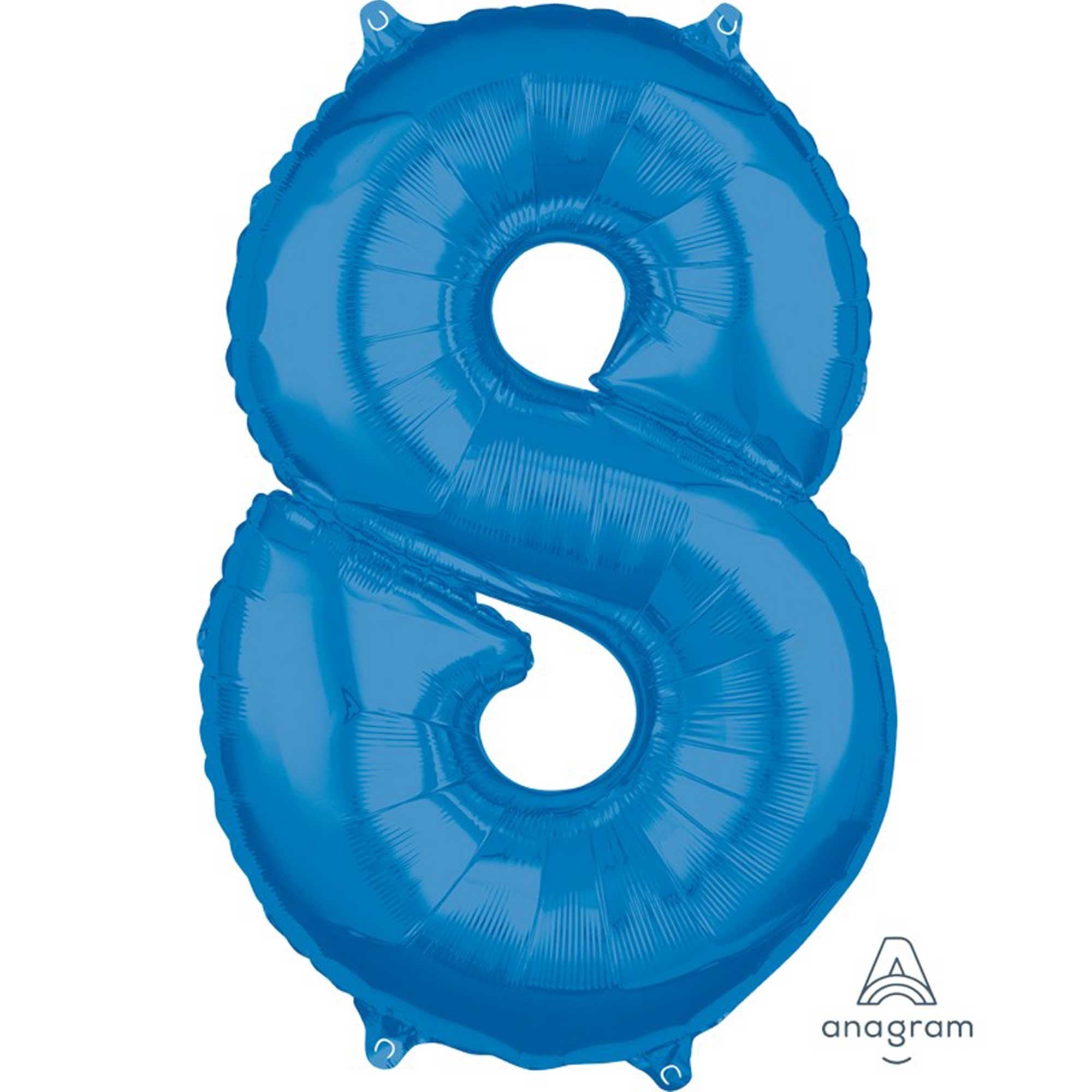 Mid Size Number Blue - Inflated