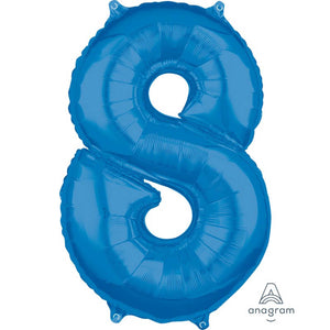 Mid Size Number Blue - Inflated