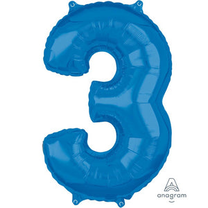 Mid Size Number Blue - Inflated