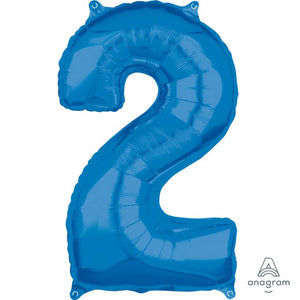 Mid Size Number Blue - Inflated