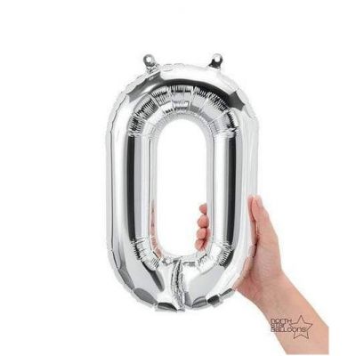 Anagram Air Filled Numbers Silver 40cm