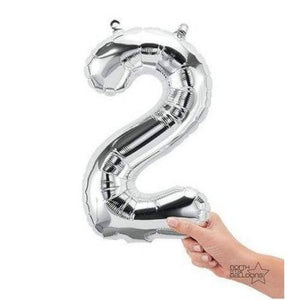 Anagram Air Filled Numbers Silver 40cm