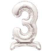 Alpen Standing Foil Numbers - Silver - Inflated