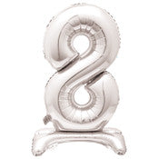 Alpen Standing Foil Numbers - Silver - Inflated