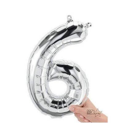 Anagram Air Filled Numbers Silver 40cm