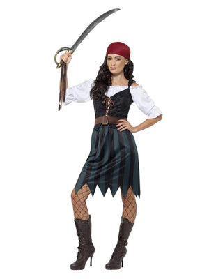 Pirate Deckhand Costume with Skirt